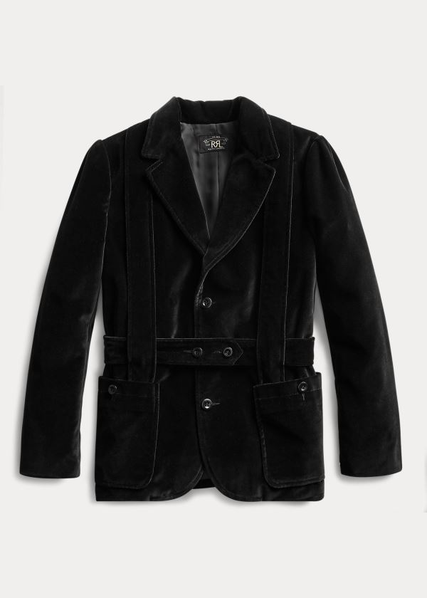 Ralph Lauren Velvet Riding Blazer Dame Danmark (WSLAY8702)